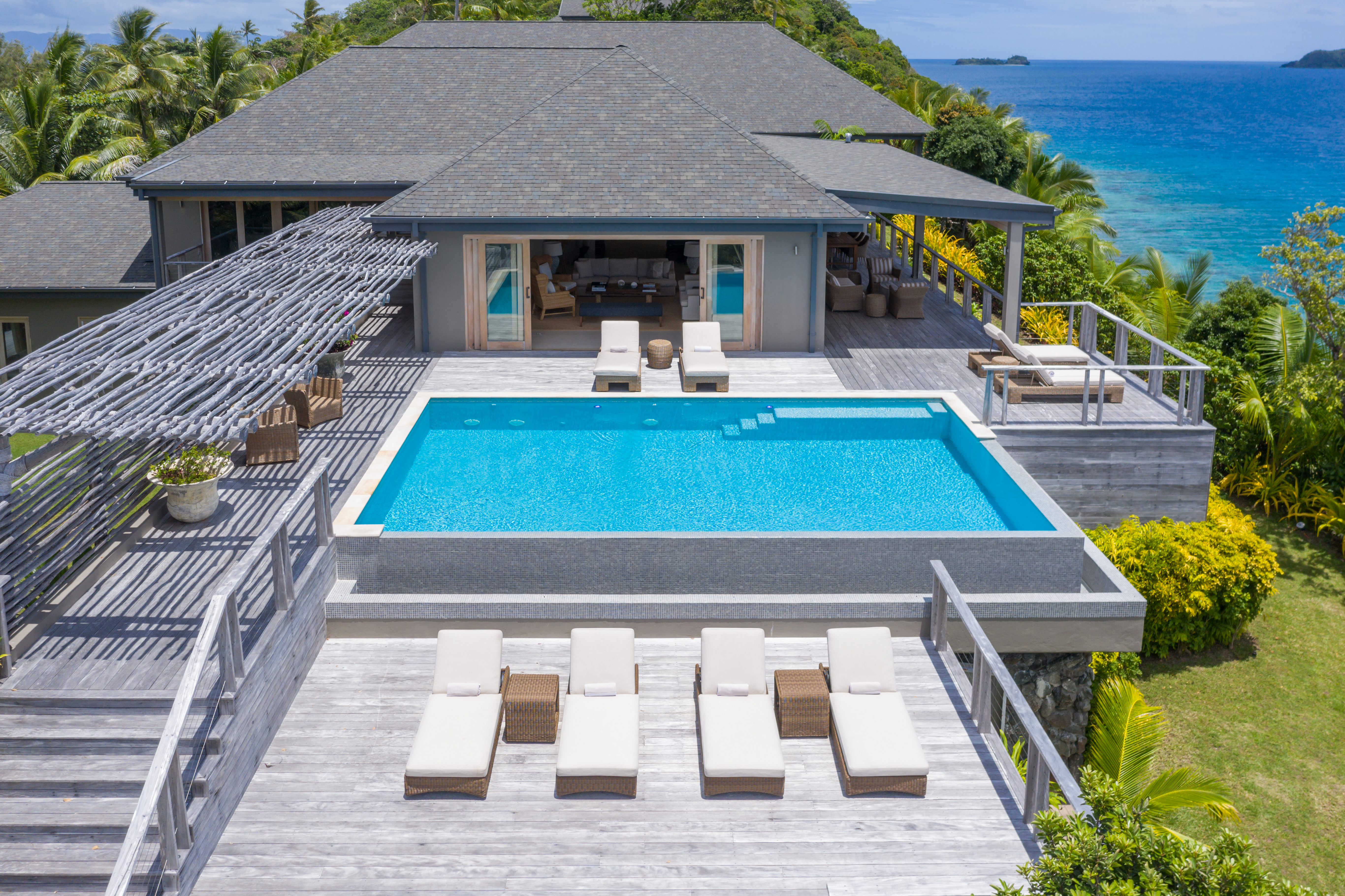 Kokomo Accommodation Residences Ocean Aerial Exterior Pool (16)